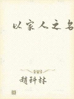 以家人之名小说