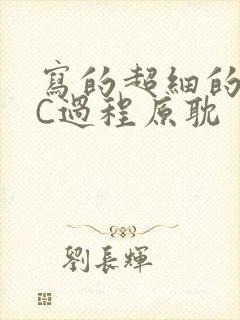 写的超细的多肉C过程原耽