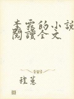 李霖的小说免费阅读全文