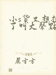 小s货又想挨c了叫大声点