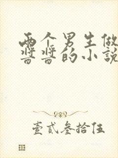 两个男生做酿酿酱酱的小说