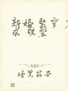 新婚 紧窄 哀求 破裂封面