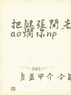 把腿张开老子cao烂你np