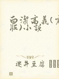白洁高义(完整版)小说