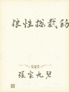 狼性总裁的尤物