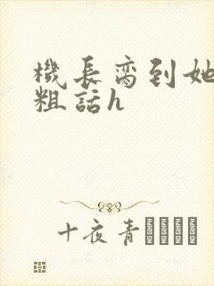 机长脔到她哭h粗话h