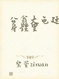 公翁大龟廷进我身体里