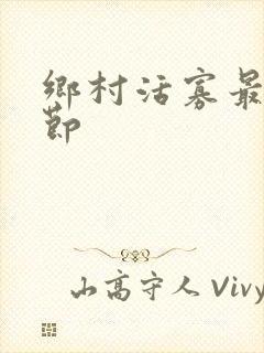 乡村活寡最新章节