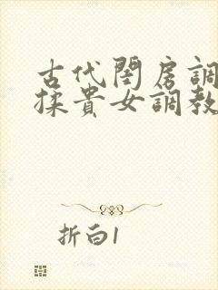 古代闺房调教h揉贵女调教记