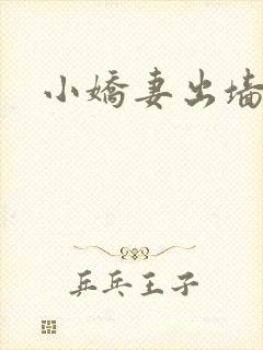 小娇妻出墙记封面