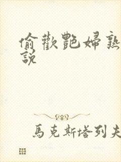 偷欢艳妇熟女小说