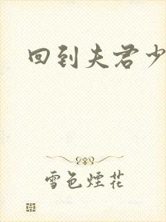 回到夫君少年时