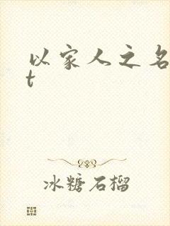 以家人之名txt