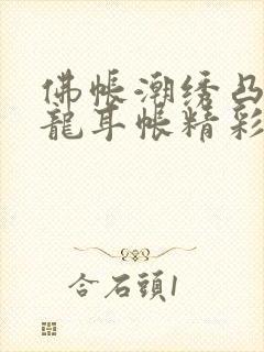 佛帐潮绣凸浮双龙耳帐精彩片段