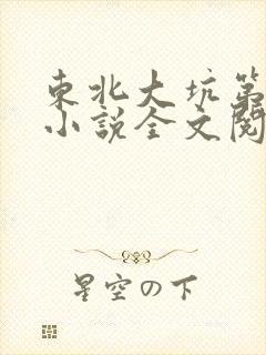 东北大坑第二部小说全文阅读