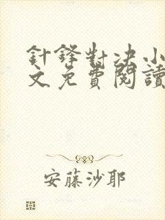 针锋对决小说全文免费阅读完整版