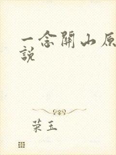 一念关山原著小说