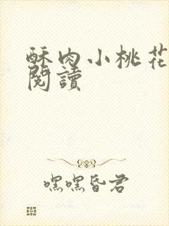 酥肉小桃花全文阅读