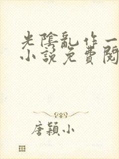 光阴乱作一团的小说免费阅读