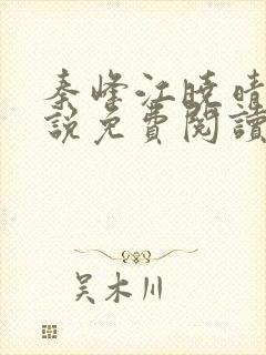 秦峰江晓晴的小说免费阅读