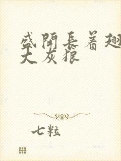 盛开长着翅膀的大灰狼