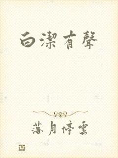 《白洁有声》小说封面