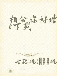 相公你好坏txt下载