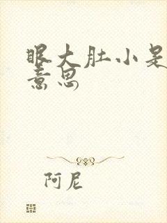 眼大肚小是什么意思