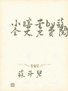 小瞎子by苏软全文免费阅读