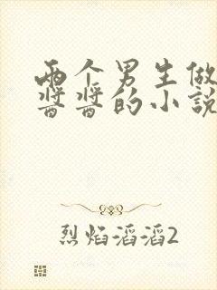 两个男生做酿酿酱酱的小说