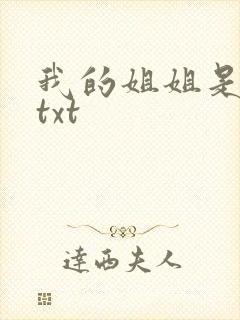 我的姐姐是美女txt