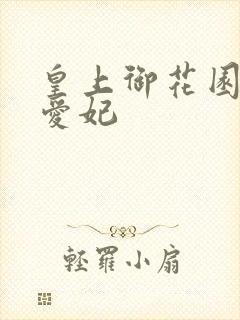 皇上御花园中要爱妃