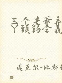 三个老爷弄一个丫头的含义封面