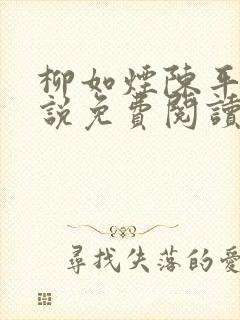 柳如烟陈平安小说免费阅读全文