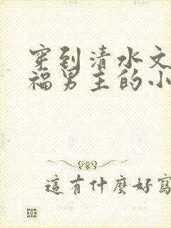 穿到清水文里造福男主的小说