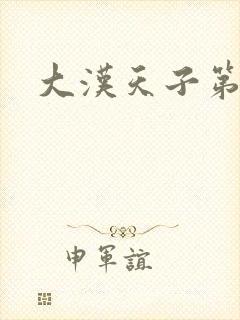 大汉天子第一部封面