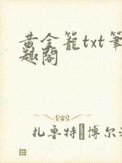 黄金笼txt笔趣阁