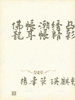 佛帐潮绣凸浮双龙耳帐精彩片段