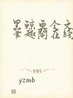 黑鲸鱼全文免费笔趣阁在线阅读