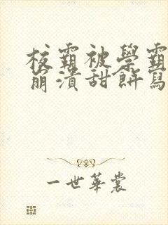 校霸被学霸玩到崩溃甜饼写手