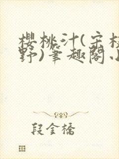 樱桃汁(宋枝江野)笔趣阁小说