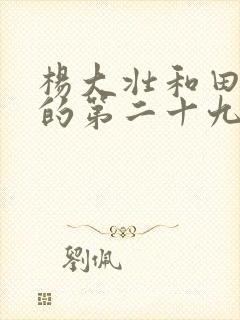 杨大壮和田桂花的第二十九