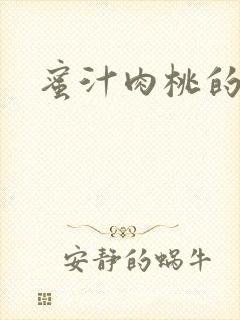 蜜汁肉桃的简介