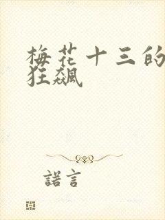 梅花十三的乳液狂飙