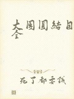 大团圆结目录大全