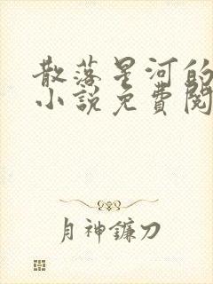 散落星河的记忆小说免费阅读全文