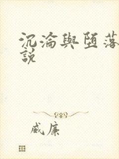 沉沦与堕落的小说