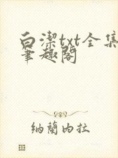 白洁txt全集笔趣阁