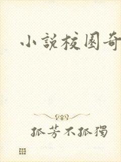 小说校园奇侠