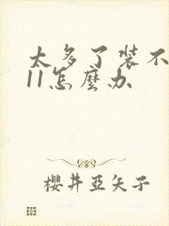 太多了装不下h11怎么办